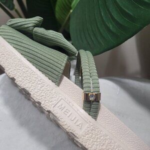 MEIJIA SUMMER BEACH SLINGBACK CUSHIONED BOW SANDALS SIZE 8